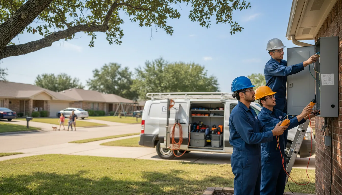 Certified electrician providing emergency electrical services in Truesdale, IA